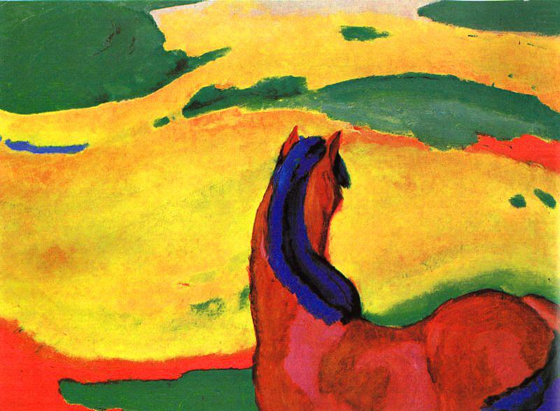 Franz Marc Horse in a Landscape china oil painting image